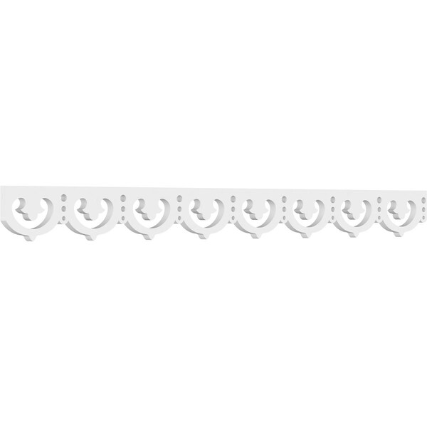 Ekena Millwork Carmella Architectural Grade PVC Running Trim, 4"H x 5/8"P x 48"L RUNP04X0625X48CRM - main